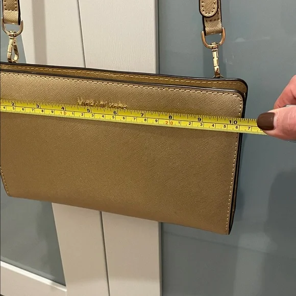 Michael Kors Metallic Gold Crossbody Bag - Picture 8 of 9